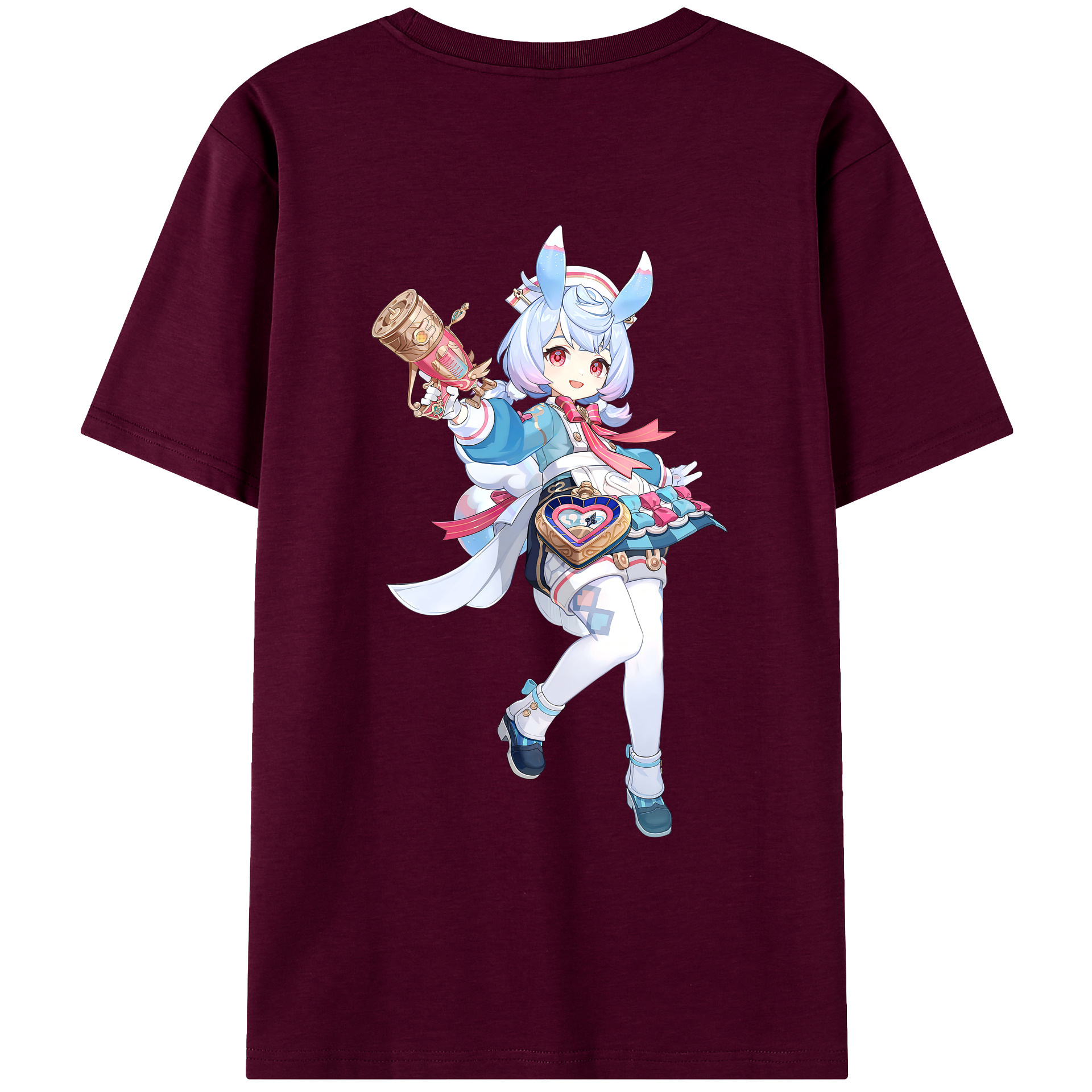 げんし神 シゲウィン genshin Shigewin レディース半袖Tシャツ(バックプリント)
